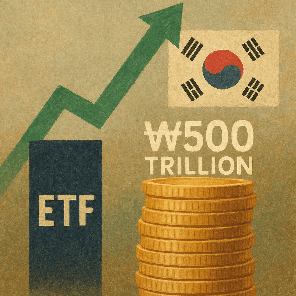 국내 ETF 시장 500조원 돌파, 퇴직연금·레버리지 인기 견인