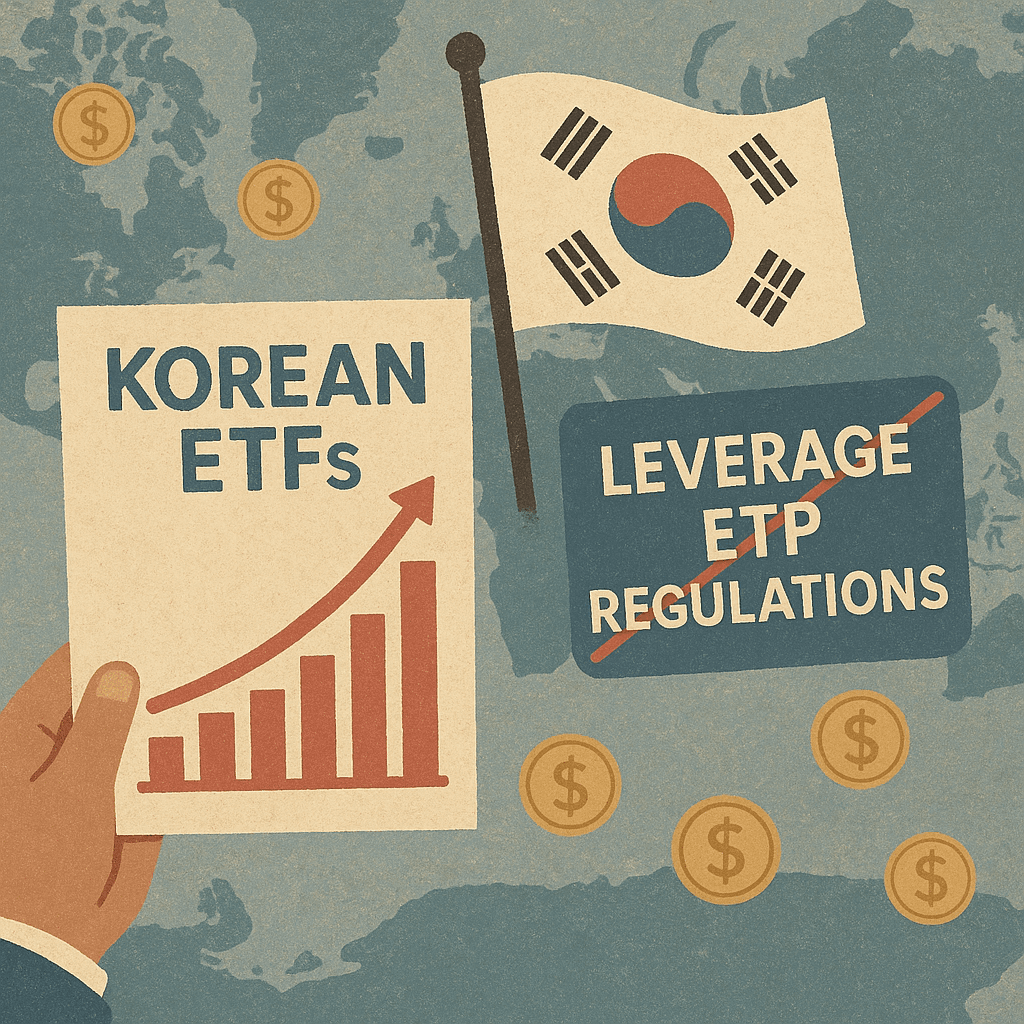 해외 시장에서 한국 ETF 인기 급증 및 레버리지 ETP 투자규제 강화