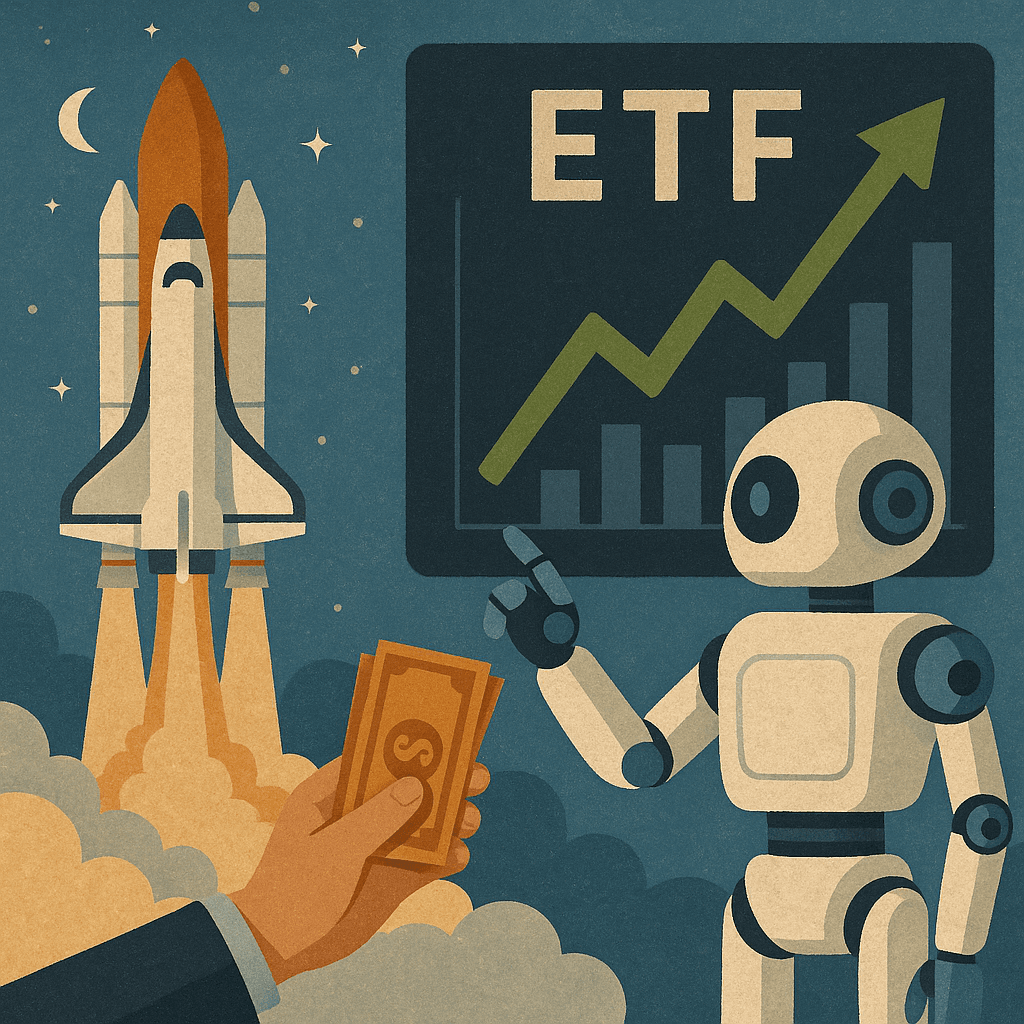 우주 및 로봇 테마 ETF, 시장에서 투자자 관심 집중