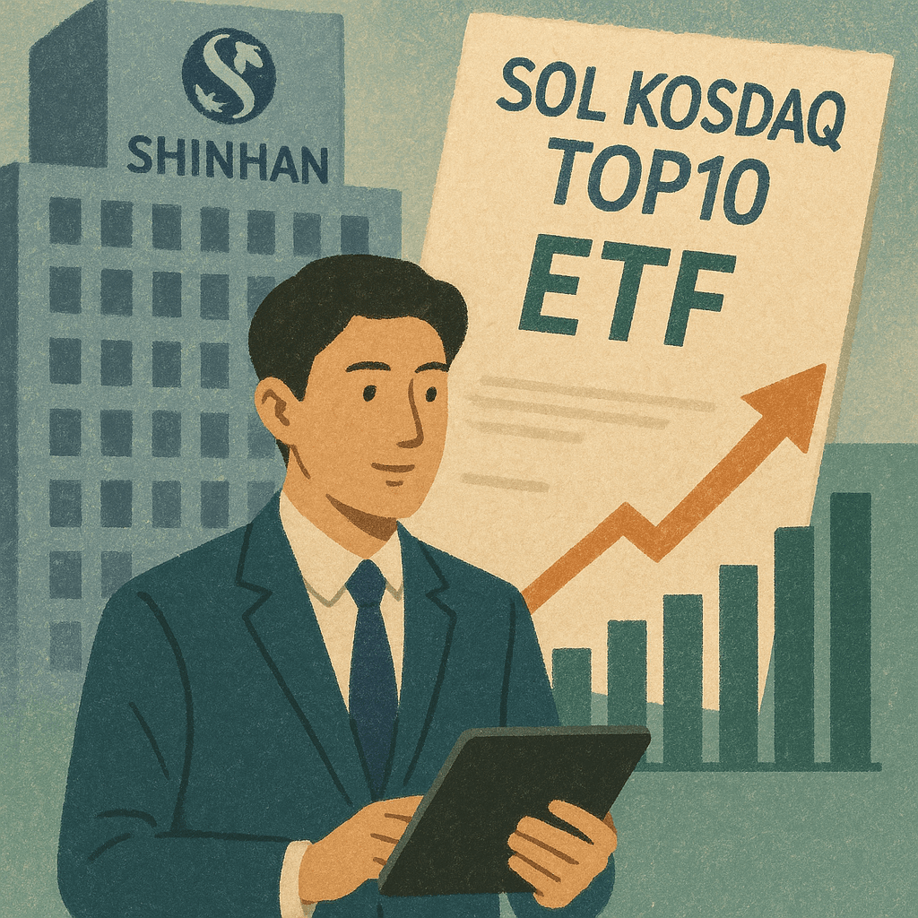 新韓資産運用、コスダック成長株に集中投資する『SOLコスダックTOP10 ETF』を新規上場