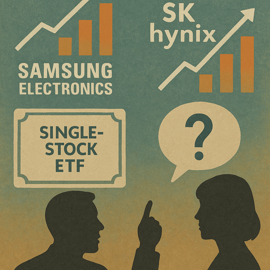 삼성전자·SK하이닉스 기초 단일종목 레버리지 ETF 상장 및 금융당국 규제 논란