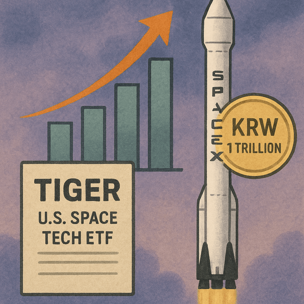 TIGER U.S. Space Tech ETF Breaks KRW 1 Trillion AUM Record, Driven by SpaceX IPO Anticipation