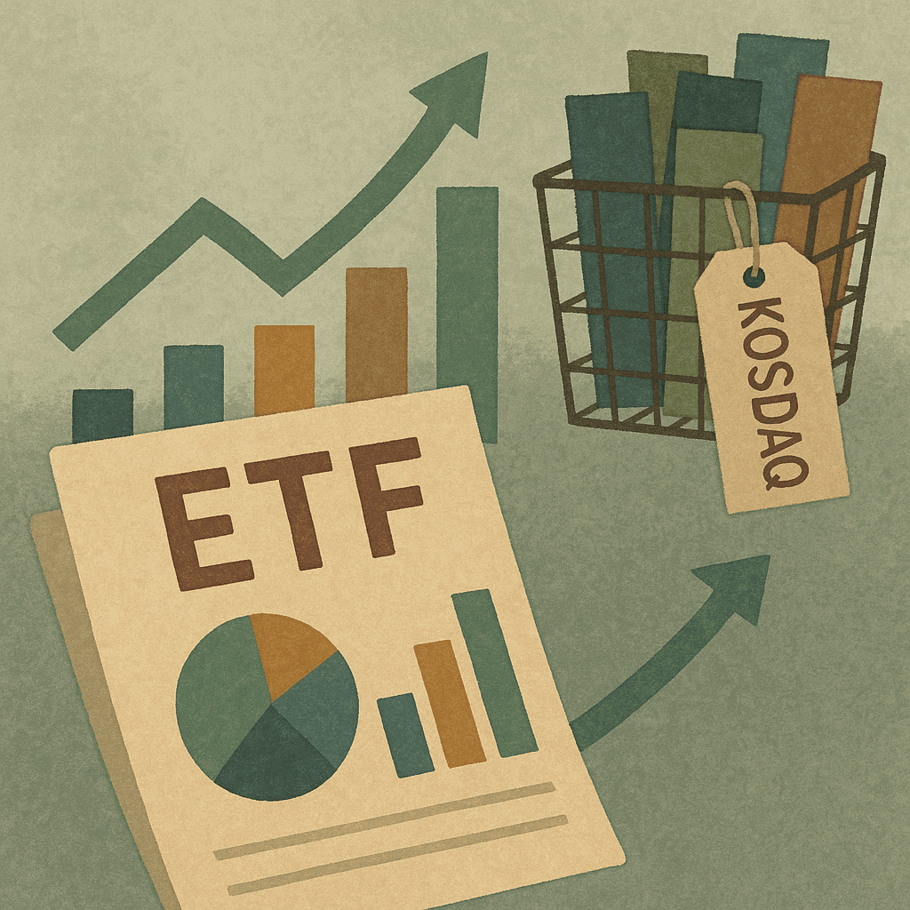 コスダック主力成長株に集中するETF、多様化戦略とアクティブ運用が注目