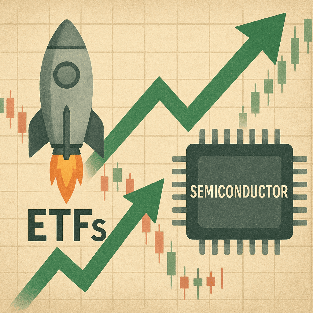 ETF 시장 동향: 우주항공 및 반도체 ETF 강세, 주요 종목 이슈 부각