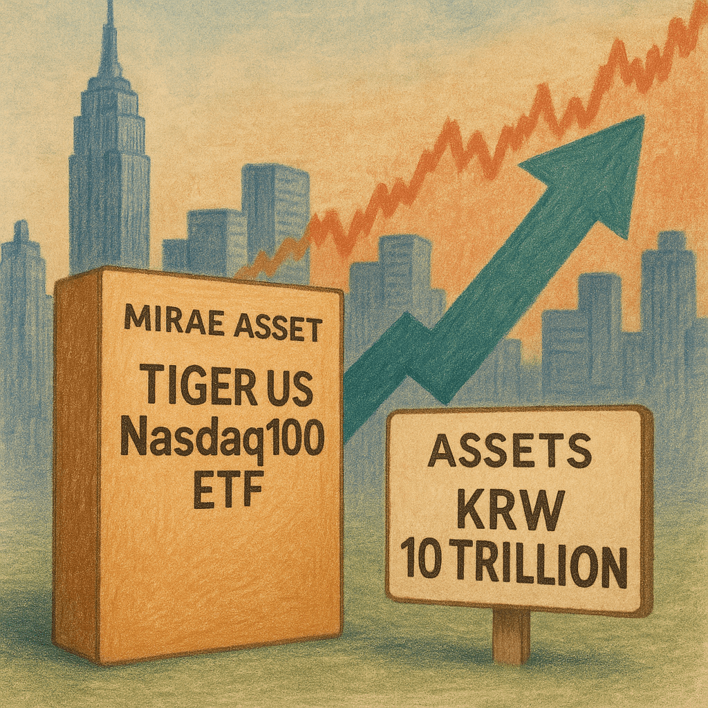 미래에셋 TIGER 미국나스닥100 ETF, 순자산 10조원 돌파