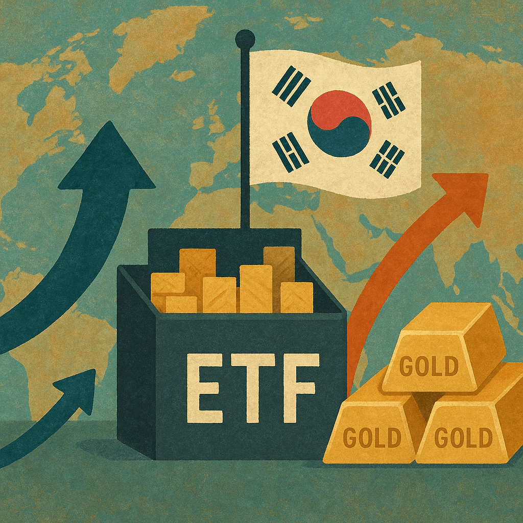 韓国銀行のETF投資拡大とグローバル金ETF資金フローの変化